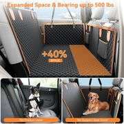 WARDIX Dog Car Seat Cover for Pets,500 lbs Hard Bottom Car Seat Cover for Dogs,100% Waterproof Back Seat Extender,Dog Hammock for Car, Travel Dog Car