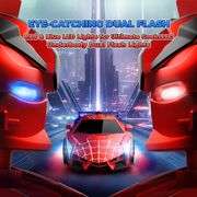Spider Transform RC Cars Toys with Eye & Underbody Lights, 2.4GHz Remote Control Car One-Button Deformation, Fast 360 Rotation Robot Toys Birthday Gif