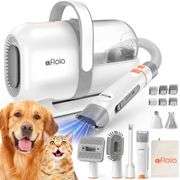 Afloia Dog Grooming Kit, Pet Grooming Vacuum & Dog Clippers Nail Trimmer Grinder & Dog Brush for Shedding with 6 Pet Grooming Tools, Low Noise Dog Hai