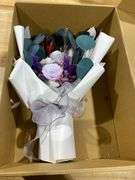 Flowers Gifts for Mom, Flower for Delivery, Preserved Roses Bouquets, Purple Roses, Birthday Gifts for Women, Mothers Day Flowers for Wife