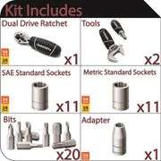 HUSKY STUBBY WRENCH/SOCKET SET