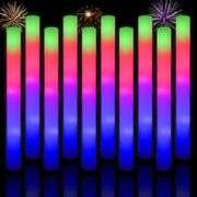 Taotuo Glow Sticks Bulk, 20 Pack LED Light Up Foam Sticks 3 Modes Color Flashing,Glow Party Supplies for Wedding Birthday, Raves, Concert, Camping, Ne
