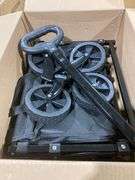 Collapsible Wagon with Wheels, 220 lbs Wagons Carts Foldable Wagon Cart with Flexible Handle, Lightweight Portable Folding Utility Grocery Shopping Ca