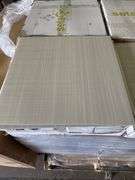 Box of peel and stick vinyl 18" by 18" square opal white flooring tiles (36 sq. Ft. Per box)