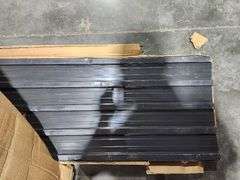 16.77 in. X 73.23 in. Black Galvanized Metal Roof Panels Hardware Roofing Sheets (15-Pieces)
