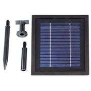 2-Tier Earth Solar Outdoor Tiered Water Fountain with Battery Backup