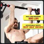 BLITZBFITZ Doorframe 880LBS Max Capacity Pull Up Bar for Door | Multipurpose| 30.9 -38.6 Width | Non-Slip Chin Up Bar Doorway No Screws