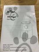 Bear Small Air Fryer 2.1 QT, Mini Airfryer Adjustable Time&Temp Control, Ideal for 1-2 People Quick Healthy Meals Snack in Minutes, Compact Size Space