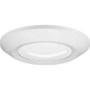 Intrinsic Collection 5-1/2" LED Slim Satin White Flush Mount Surface Mount Light 500 Lumens