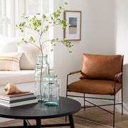 Faux Leather & Metal Accent Chair - Black/Brown - Hearth & Hand with Magnolia