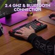 P1 Pro Wireless Custom Mechanical Keyboard, Full Aluminum 2.4 GHz Bluetooth RGB Backlit 75% Layout with Hot-swappable KEYCHRON Super Banana Switch Com