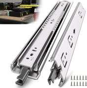 TP-LAIE 1 Pair 22 inch Heavy Duty Drawer Slides with Lock, Full Extension Ball Bearing Locking Rails Cabinet Tool Box Runners Tracks Glides(150 Lbs,wi