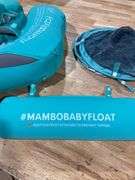 Add Tail Mambobaby Float with Canopy, Baby Floats for Pool Non-Inflatable Waist Float Swim Training Toy with UPF 50+ UV Sun Canopy (Contrast-Green)