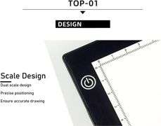 A3 LED Light Pad for Diamond Painting, Ultra-Thin Copy Board Light Board,Adjustable Brightness Tracing Light Box by Magnetic for Tracing, Weeding and