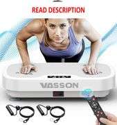 VASSON Vibration Plate Exercise Machine, Power Vibrating Shake Platform for Lymphatic Drainage, Whole Body Vibrate Waver Fitness, Full Body Shaking Bo