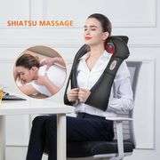 Snailax Shiatsu Neck and Shoulder Massager - Back Massager with Heat, Deep Kneading Electric Massage Pillow for Neck, Back, Shoulder,Foot,Body, Father