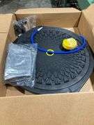 EGOOIEYE Balance Ball Trainer Exercise Half Ball with 2 x Resistance Bands,Inflatable Yoga Ball,Pilates Ball for Home Gym Workouts,for Balance Trainin