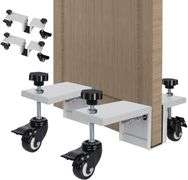 Sancunhui 2PCS Door Installation Tool Kit,Heavy Duty Door Lifter Dolly for 4/5" to 1-3/4" Pre-Hung, Slab, Front Doors,Steel Door Dolly Installation To