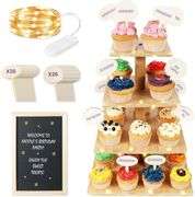 Generic Cupcake Stand for Events, Brown