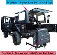 JV7Tussn Remove and Install Hard Top and Spare Tire Lift Compatible with 2&4 Door Jeep Wrangler JK JKU JL JLU, Lifter-B2