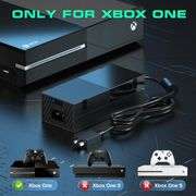 Power Supply for Xbox One Latest Version Replacement Power Brick Power Box for Xbox one Adapter AC Power Cord Cable 100-240V Auto Voltage