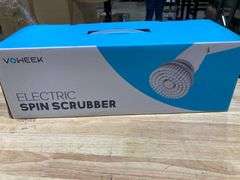 Electric Spin Scrubber, Cordless Cleaning Brush with Adjustable Extension Arm 4 Replaceable Cleaning Heads, Power Shower Scrubber for Bathroom, Tub, T
