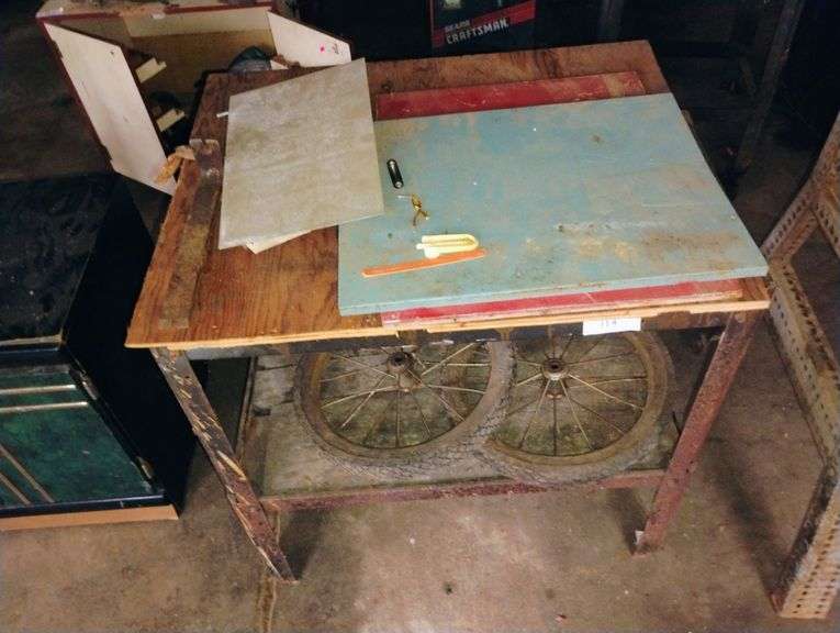 Metal shop cart