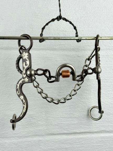 Antique Ported Chain Bit - Copper Roller