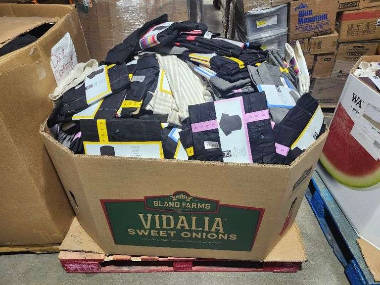 Pallet of new clothing