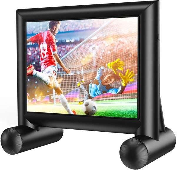 Amada AMPJ05 Outdoor Inflatable Movie Screen, Projector Screen with ...
