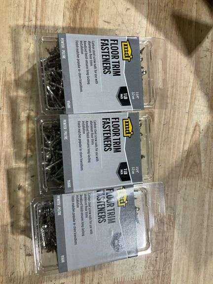 1-1/4 floor trim fasteners 1lb - Matthews Auctioneers