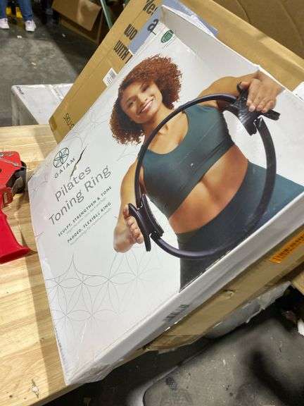 Gaiam Pilates Ring - Fitness Circle With Foam Handles For Arm, Leg & Core Toning | Lightweight Resistance