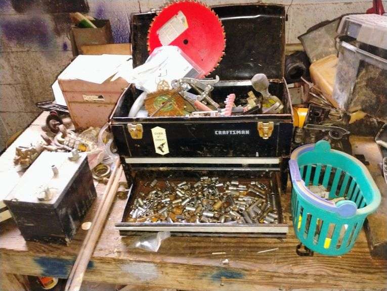 Contents of table and underneath