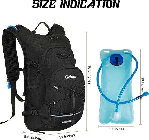 Hydration Backpack,Lightweight Hiking Backpack With Ghana - View #9