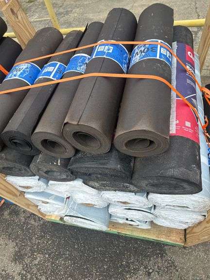 (25 Rolls) Large Pallet Of Rolled Roofing/Felt