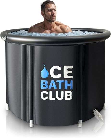 Portable Ice Bath Tub |116 Gallons Cold Plunge Tub for Athletes & Adults | Indoor and Outdoor Large Cold Plunge Tub for Cold Immersion Therapy and Rap