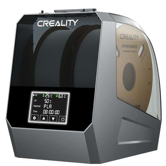 Creality Official Space Pi Filament Dryer Plus with Built-in Fan, Large 3D Printer Filament Storage Box for 2 Rolls 1KG 1.75/2.85mm 3D Filament, 360 P