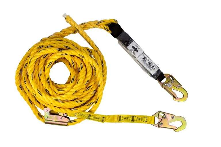 Guardian Fall Protection Poly Steel Rope Vertical Lifeline Assembly ...