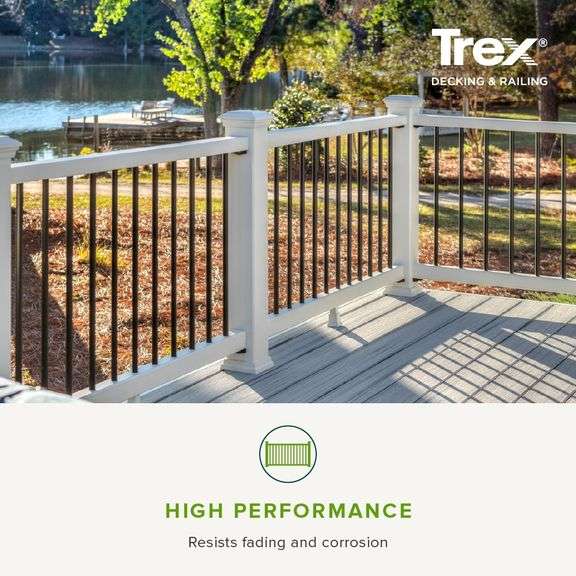 Trex 4-in x 4-in x 4-ft Classic White Composite Deck Post sleeve ...
