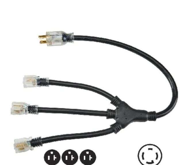 Predator 3 ft. 20 Amp Generator Adapter