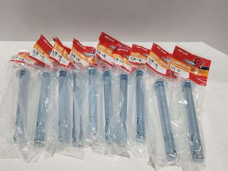 Red Head 5/8-in x 6-in Sleeve Anchors (lot of 10)