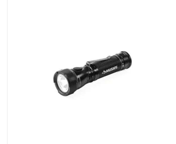 Husky 1000-Lumens Dual Power LED Swivel-Head Rechargeable Tactical Multi-Purpose Handheld Flashlight