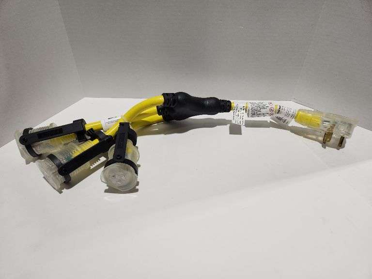 Generator Power Cord "W" 3-Way Adapter