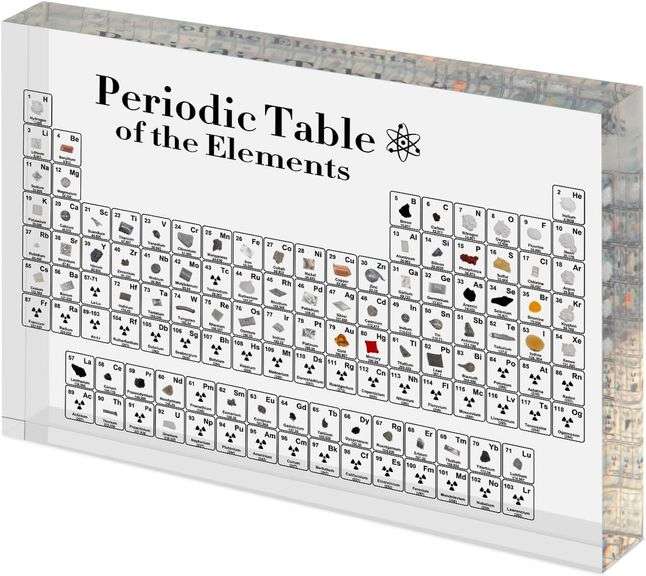 Periodic Table with Real Elements Inside - 83 Kinds of Real Elements ...