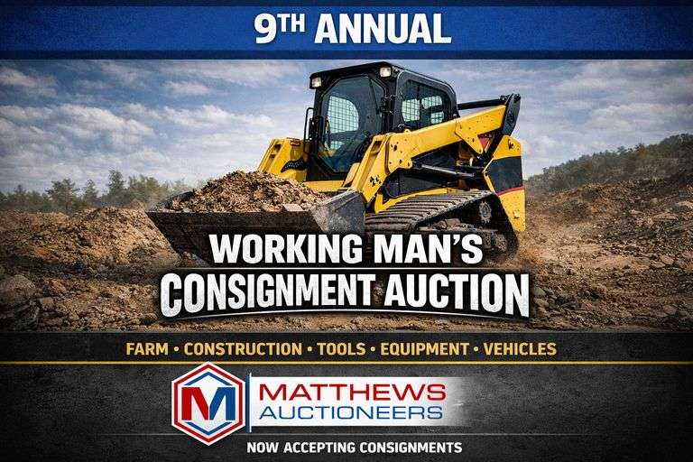 9th Annual Working Man's Auction Banner