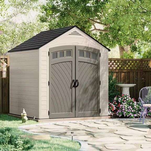 Vista 7 ft. W x 7 ft. D Plastic Shed (50 sq. ft.)
