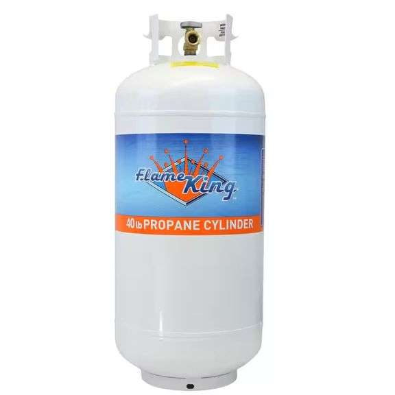 40 lbs. Empty Propane Cylinder with Overfill Protection Device Valve ...