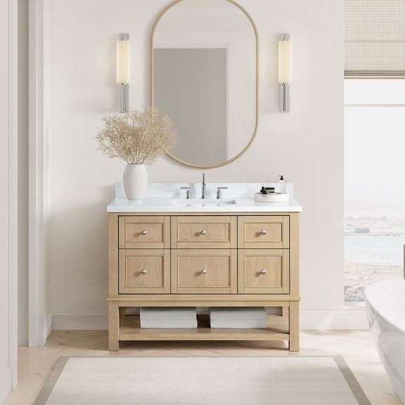 Becki Owens Charlette Vanity, 48in Long x 22in Wide x 36in Tall