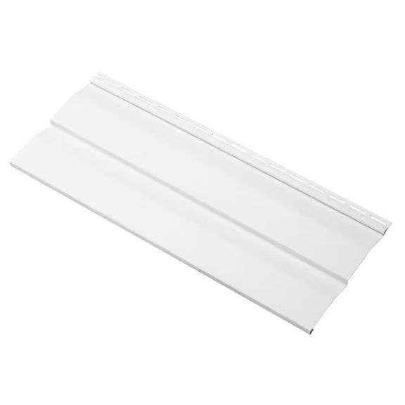 Ply Gem Double 4.5 in. x 145 in. White Dutch Lap Vinyl Siding (22 Pieces Per Case)