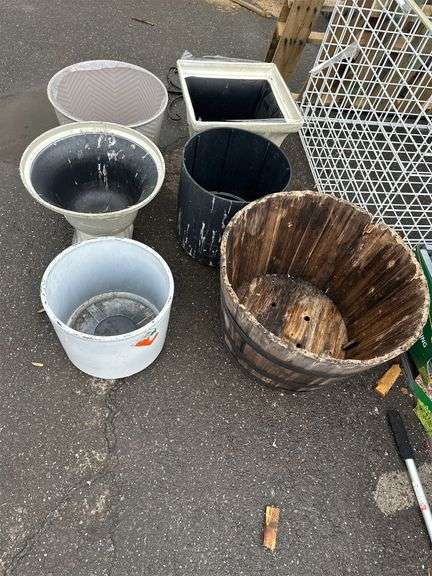 Group Lot Of Assorted Planters/Pots